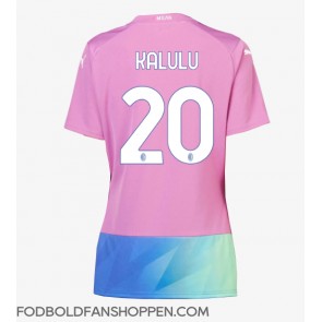 AC Milan Pierre Kalulu #20 Tredjetrøje Dame 2023-24 Kortærmet